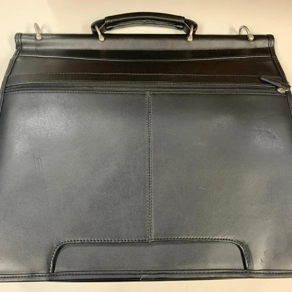 Samsonite Black Leather Portfolio Briefcase